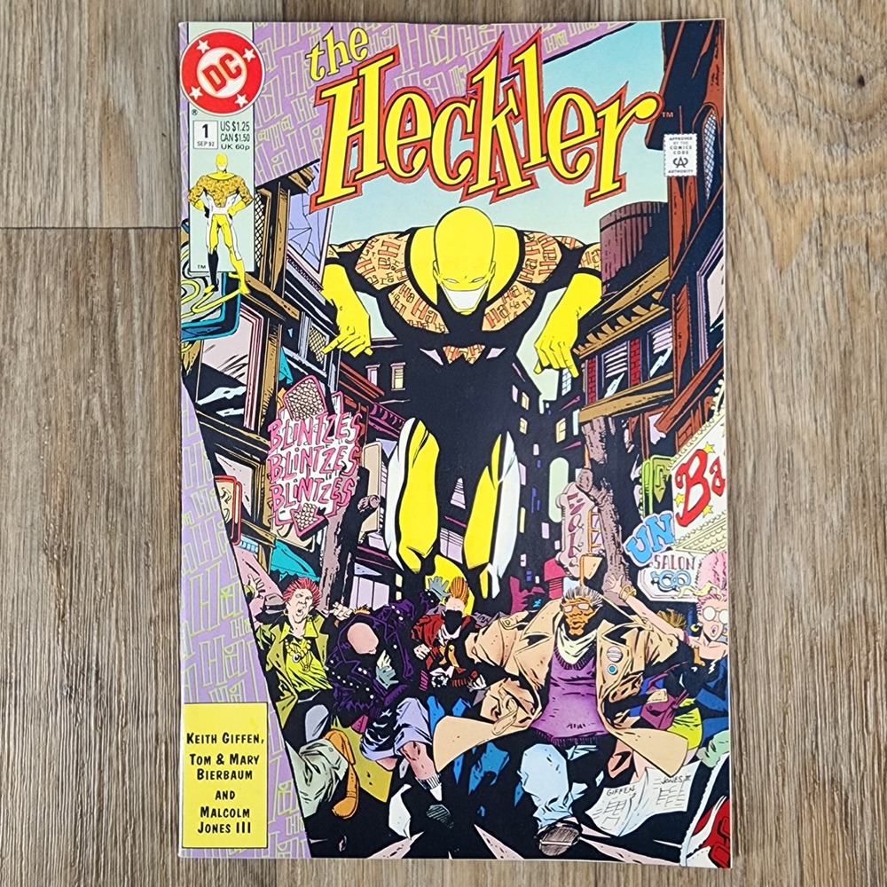 DC Comics The Heckler #1 Sep 1992 Keith Giffen Delta City WWF NES Ad